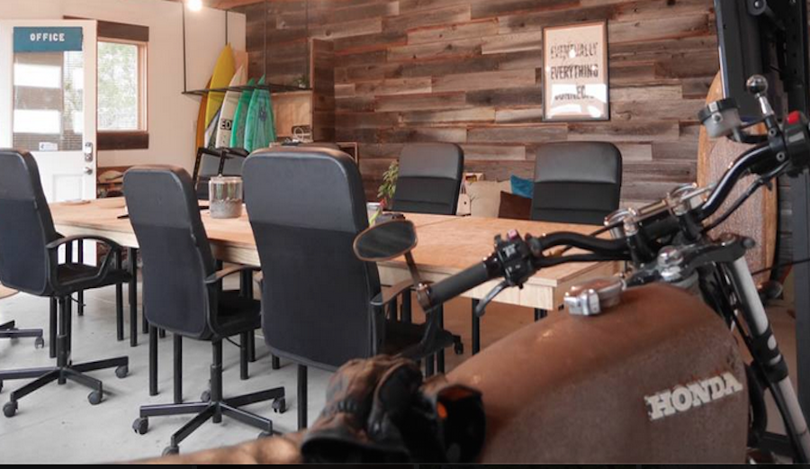 OUTSITE's communal office space in their Santa Cruz villa. Photo: Facebook/Outsite