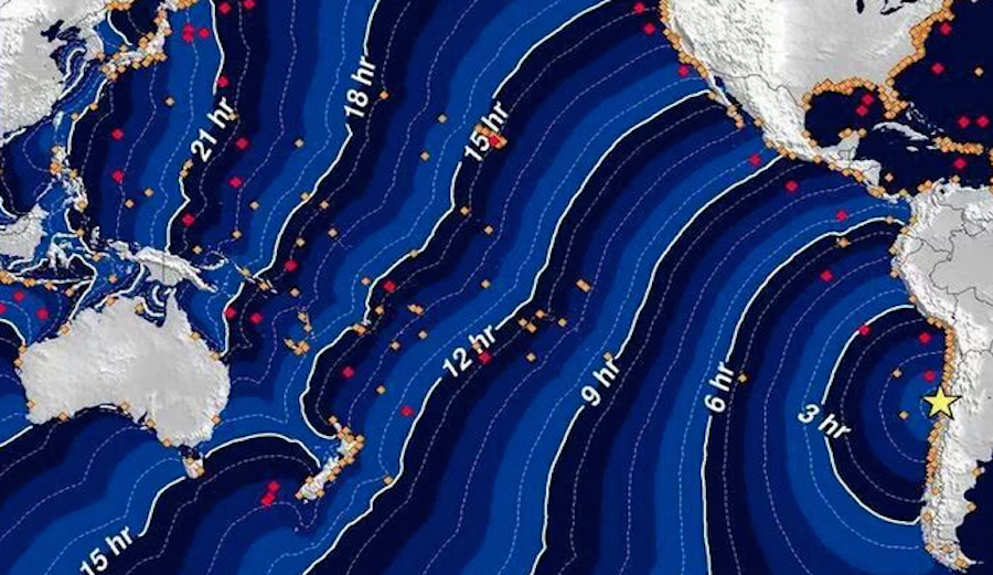 A tsunami alert has been issued in Hawaii after a magnitude 8.3 earthquake in Chile. Photo: Twitter/@PlanetPics