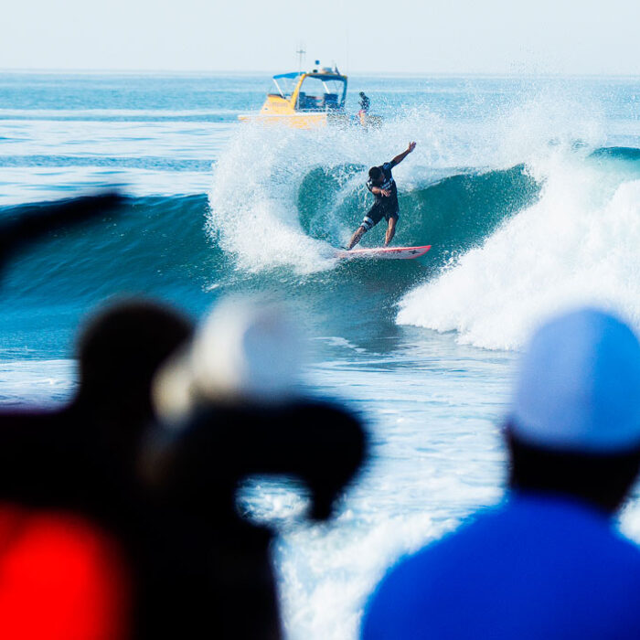 As the field of surfers was narrowed down to the final 12, upsets ensued and the surfing just got better