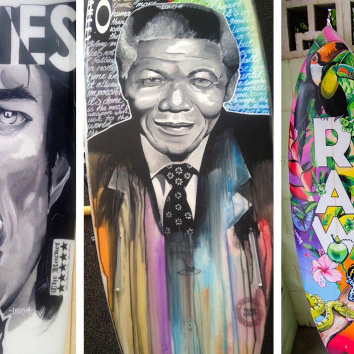 Aussie Artist Paints Surfboards Bithcin'