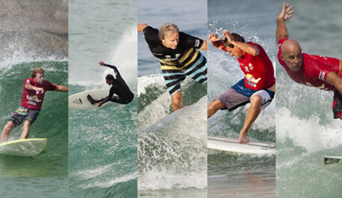 The Hurley Pro will see Wayne "Rabbit" Bartholomew, Shaun Tomson, Simon Anderson, Cheyne Horan and Michael Ho showcase their skills in a Heritage Series Expression Session. Photo: WSL