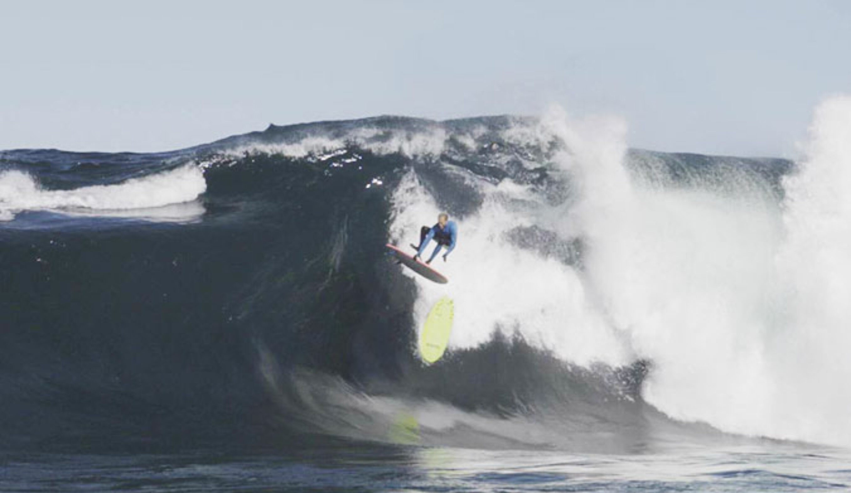 Remember when everyone lost their minds because Jamie O'Brien started doing board transfers at Pipeline? Well, this is that, times 10.
