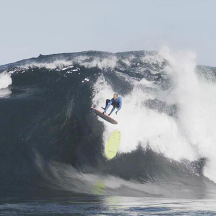 Remember when everyone lost their minds because Jamie O'Brien started doing board transfers at Pipeline? Well, this is that, times 10.