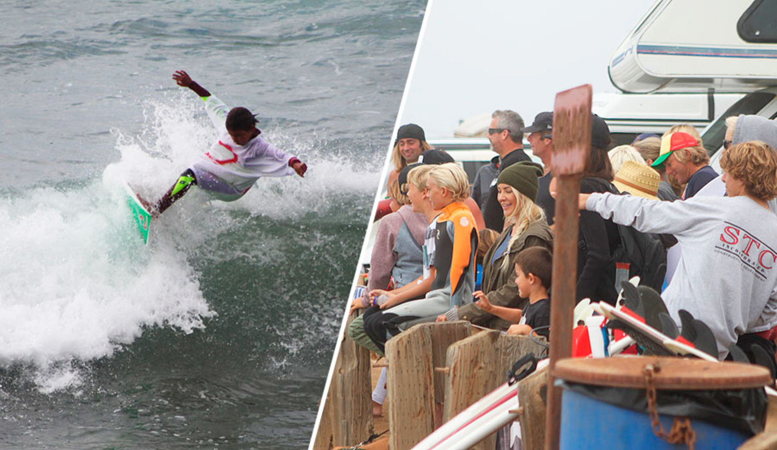 What was originally meant to be a birthday celebration for two groms and two of the better known older guys in the water morphed into a full blown contest.