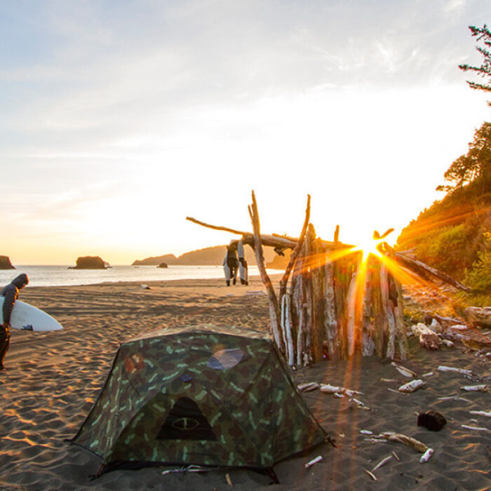 The tent. Can you even see it? Photo: Poler