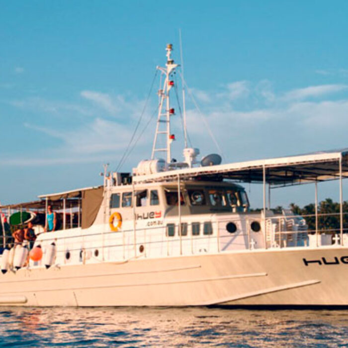 The boat involved in the incident, the Huey.