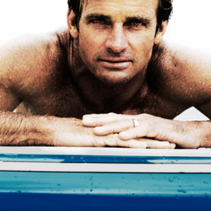 Laird, not wearing anything from his line of clothing.