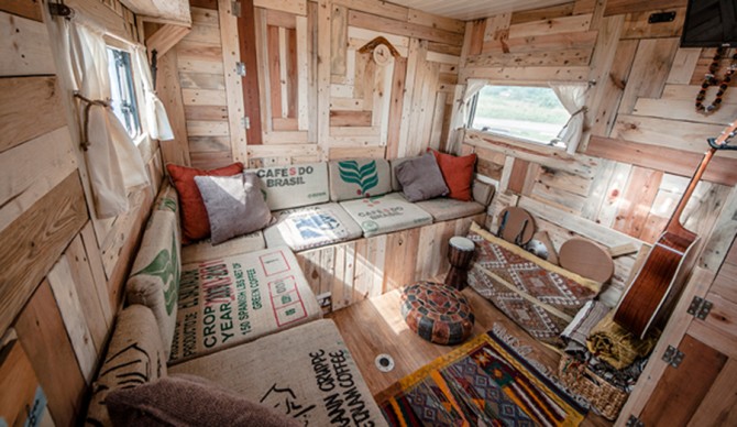 Our living room, built right into this wagon. Photo: Matt H-B