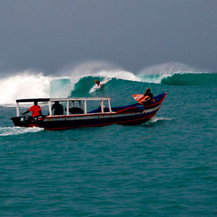 The last thing you want on a surf charter is to have a bullet zing over your head.The last thing you want on a surf charter is to have a bullet zing over your head.