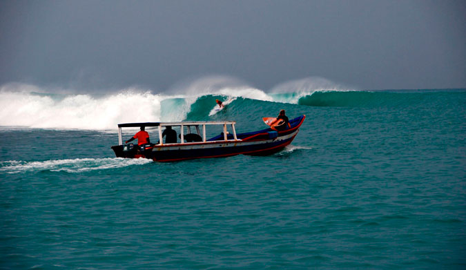 The last thing you want on a surf charter is to have a bullet zing over your head.The last thing you want on a surf charter is to have a bullet zing over your head.
