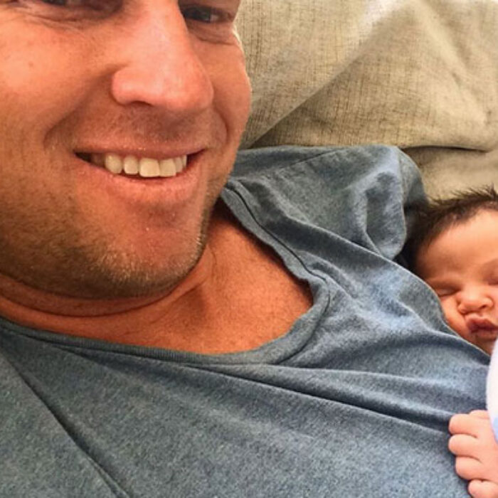 Taj and his lovely partner Rebecca named their sweet little bundle of cuteness Arabella Rose Burrow, and we'll be damned if she's not the most wonderful looking baby ever. Congratulations to both... you created life!