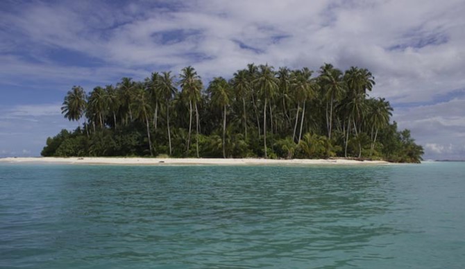 Just one of the 70 Islands that make up the Mentawai archipelago. It's beauty is unrivaled. Photo: Jim Russi