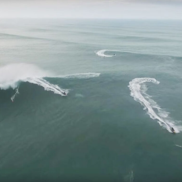 On October 30th, Gabeira strapped in and rode a wave at the spot that almost took her life.