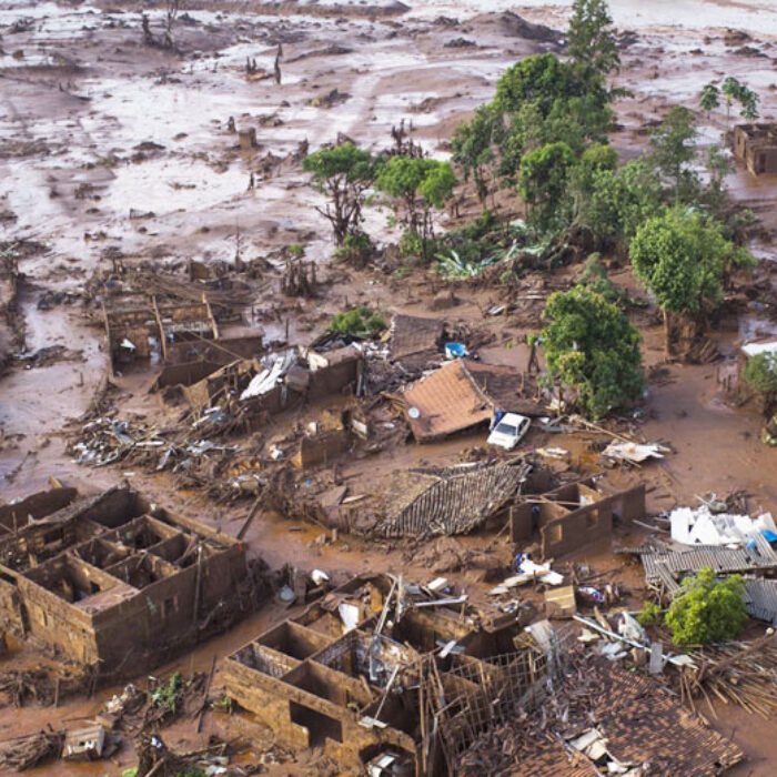 The town of Bento Rodrigues, Brazil, was decimated in what was the start of the "worst environmental disaster in Brazil's history." Photo: Felipe Dana/AP