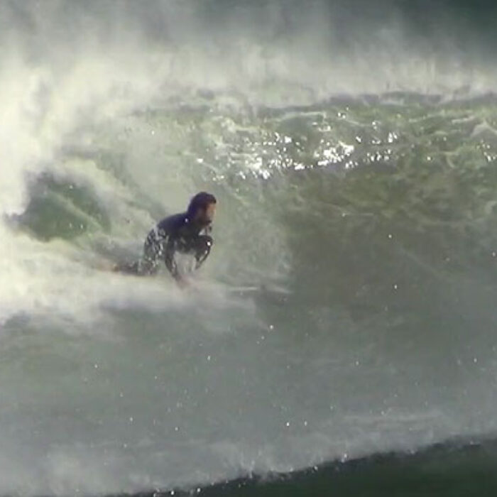 A few weeks ago, the world famous tube factory turned on, and Norman Landa, a San Sebastian surfer, settled in for the long haul.