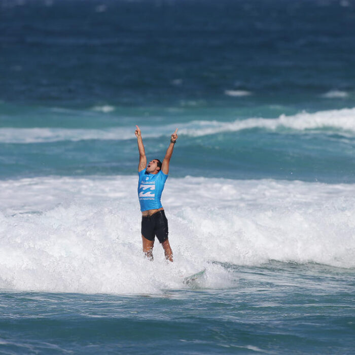 It's been a long road to this moment for Adriano De Souza. Photo: WSL/Laurent Masurel