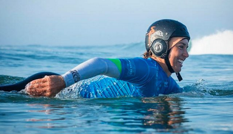 After bursting her eardrum in Fiji, Sally has had a rough road to recovery. But throughout it all, she's new found strength and confidence. Photo: @sally_fitz
