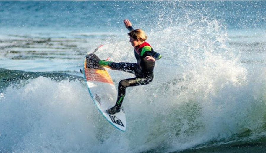 Santa Cruz ripper Sam Coffey is leading the distance traveled category. Photo: Photo: @samcoffey9