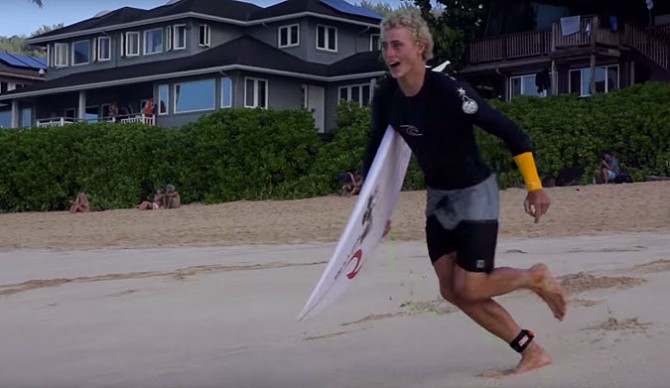 Being a grom on the North Shore would be a blast.