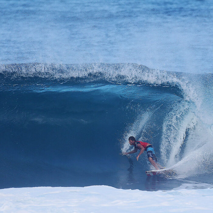 Bruce Irons, midway through his round 2 exit.