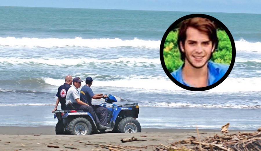 After searching from sun up to sun down, authorities finally found the boy's body off of Tivives, Costa Rica. Photo: Facebook / Tico Times