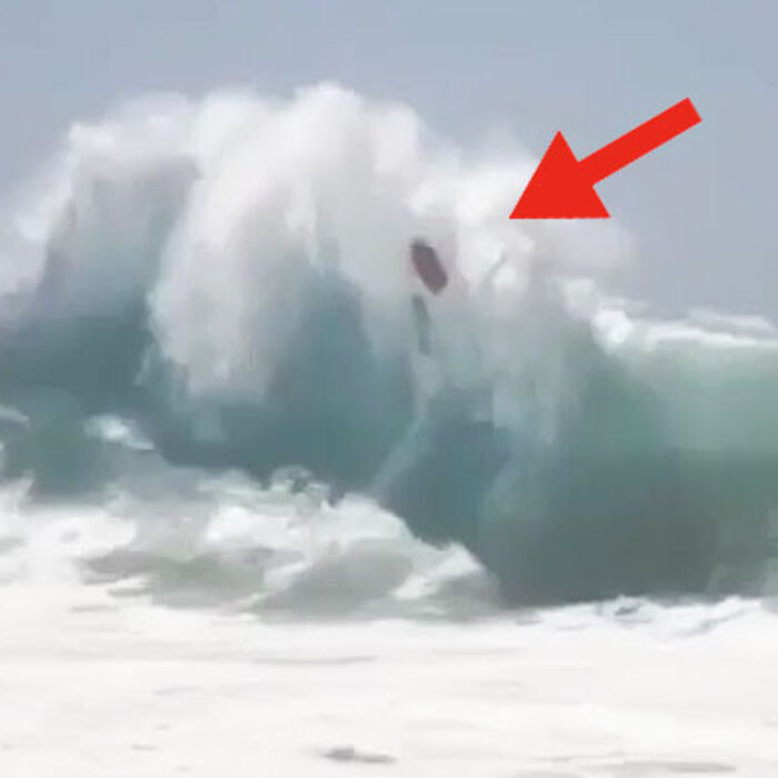 Backwash can be pretty fun to mess around in–to a point, at least. One has to imagine that this guy is not having all that much fun, though.