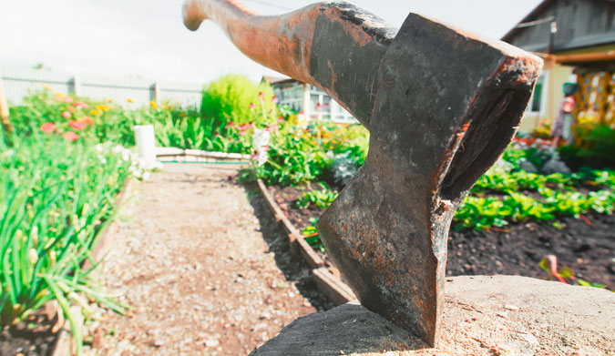 If you can cut the tension with a knife, go cut some wood with an axe.