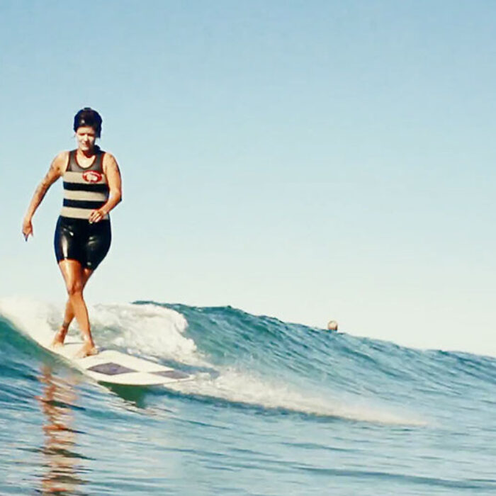 During one weekend in the fall, the group of incredibly talented, smiling women took an amazing quiver of boards out to some small, fun waves, and had an absolute blast doing it.