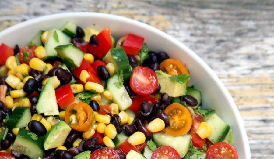 This salad is a colorful way to get your veggies. Photo: Pinterest/ Popsugar Food.
