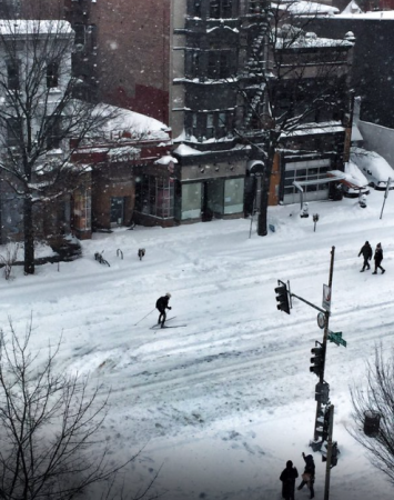 Skate skiing in D.C.