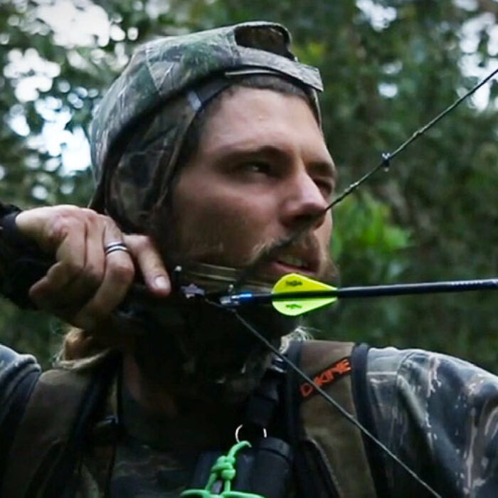 "I can't see a better way to harvest meat than hunting," says Matt Meola. "The animal lives a happy, healthy life in its natural habitat, then out of nowhere, it drops dead. Seems a lot less cruel to me."