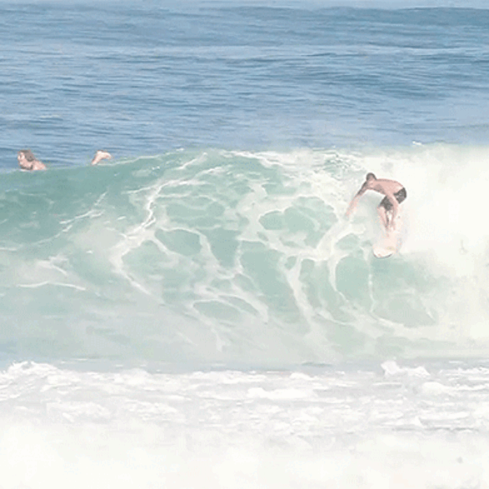 Surfing with friends is fun. You can play the drop in game all day long, and as long as no one gets hurt, it's a riot.