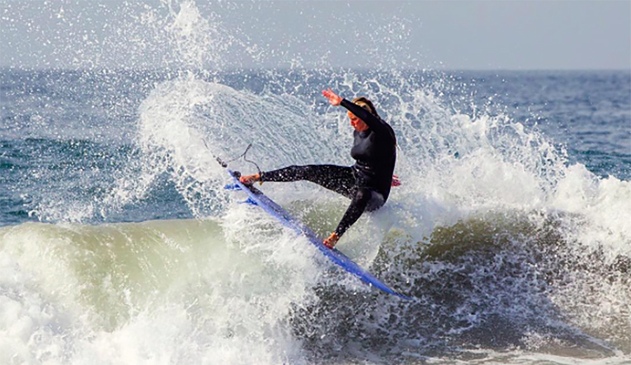 Yes, you need some serious fuel to surf like this. Photo Via Instagram @kaleighgilchrist / Tom Cozad @newportsurfunderground