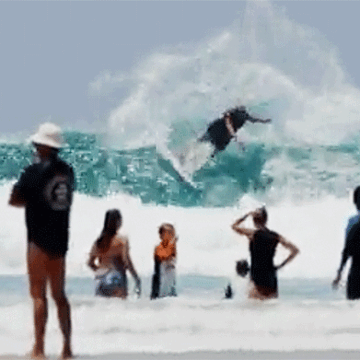Mick Fanning is an incredible surfer. Everyone knows that already. But in the clip above, he's on a whole different level.