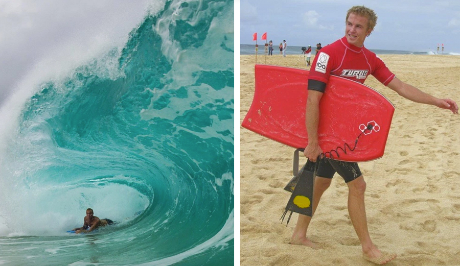 There's more than one way to skin a cat. Jamie O'Brien exploring other methods of getting ridiculously tubed. 