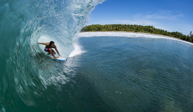 Rob Kelly must have done something amazing in a past life to get this view without another surfer in sight.