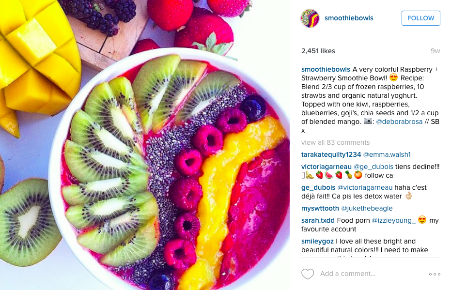 Could this smoothie bowl be any more colorful?