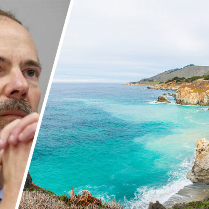 Lester wanted to protect California's coastline. Do the rest of the appointees on the California Coastal Commission feel the same way? Photos, L-R: LA Times/Shutterstock