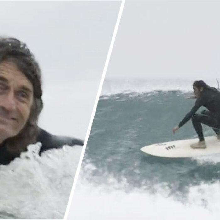 He's surfing for all the right reasons... and that's a book we could all take a page out of.