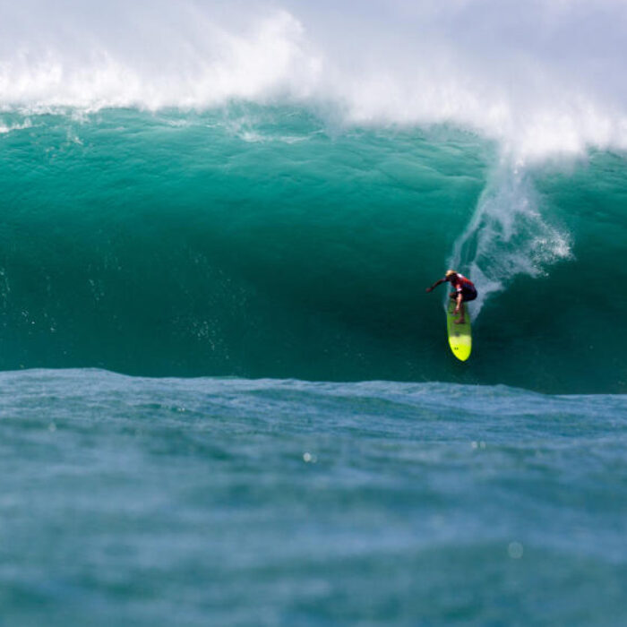 A very important notch on John John Florence's post. Photo: WSL/Keoki