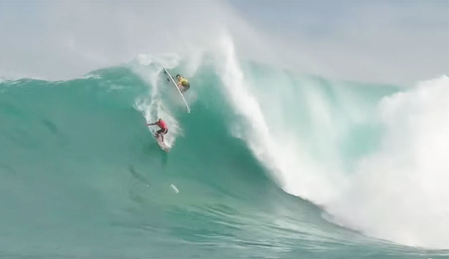 No one ever said becoming a legend was easy–and these are five clips from yesterday at the Eddie Aikau Big Wave Invitational that prove it.