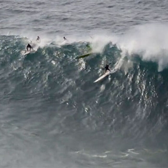 When Waimea is breaking, it is a sight to see.