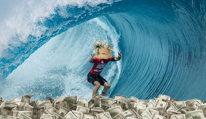 Claiming all the way to the bank.