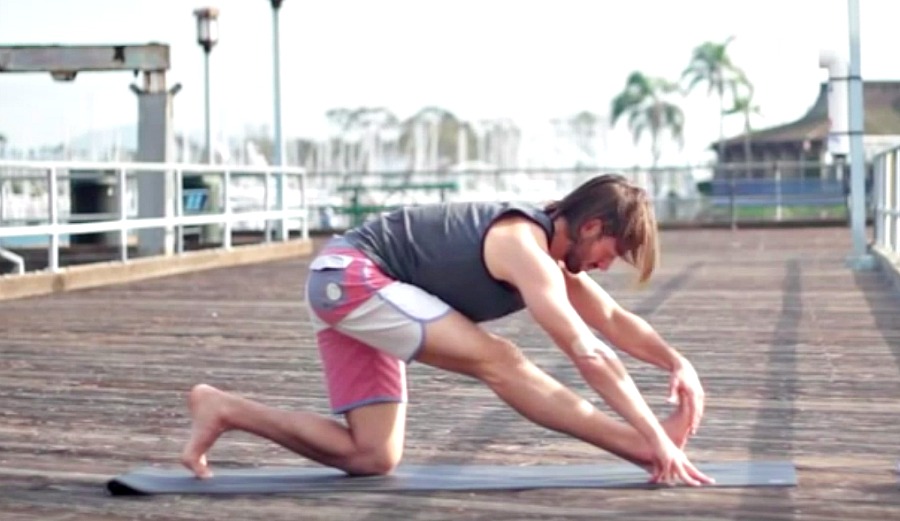 Yoga is a great way to unwind after a surf.