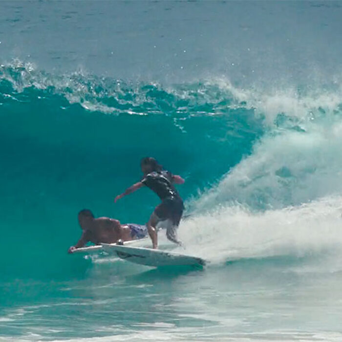 Mikey Wright on Plows a Boogieboarder on a Traktor