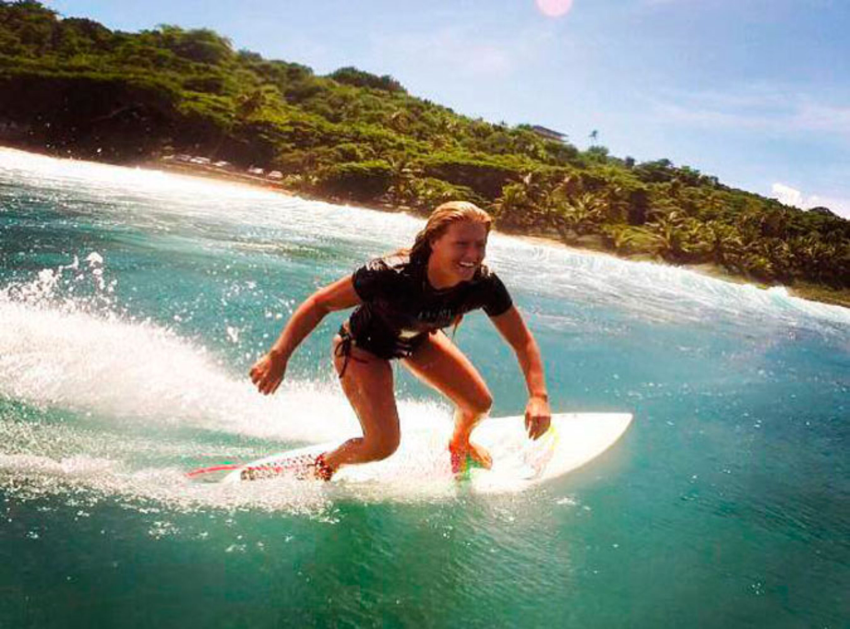 Yep, Courtney can shred, too.