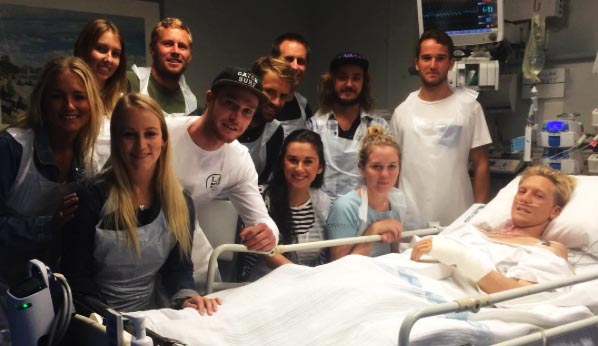 Friends and family rally for Bretto. Photo: @surfersforbretto