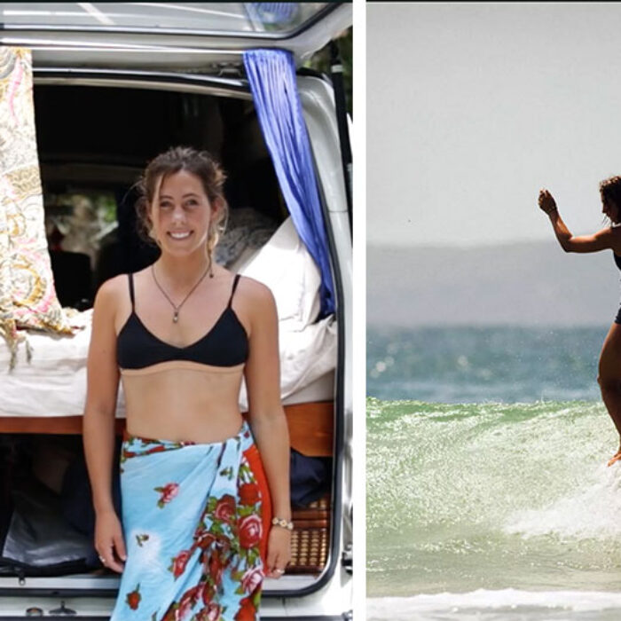 If there's a definition of a "free surfer" it might be Karina.