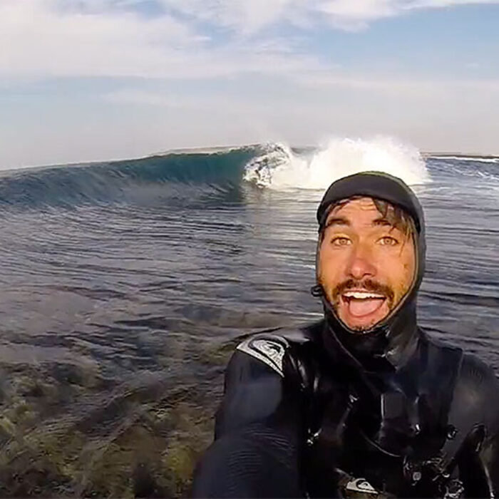 In this, the first episode of the series, he talks about the upcoming year, the joys of traveling, and getting barreled far from home.