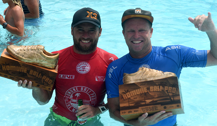 Taj Burrow, victory in a pool. Photo: WSL